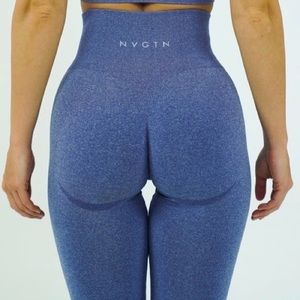 NVGTN Blue Seamless Contour Leggings